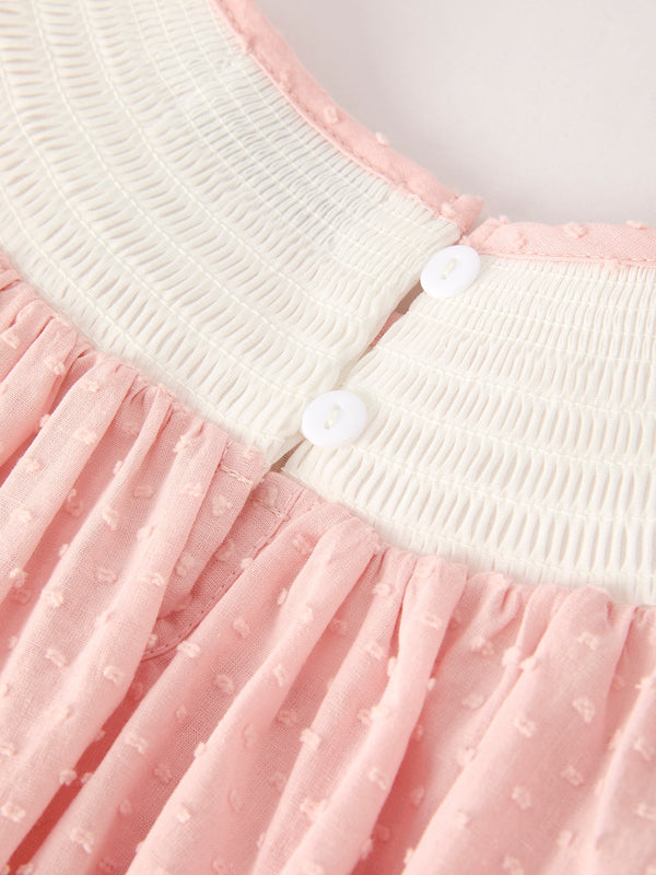 Fall Thanksgiving& Halloween Chicken Pumpkin Smock Embroidery Baby Girl Dress