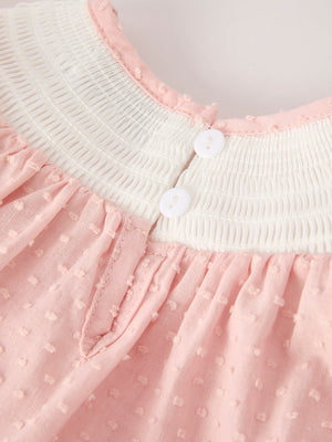 Fall Thanksgiving& Halloween Chicken Pumpkin Smock Embroidery Baby Girl Romper