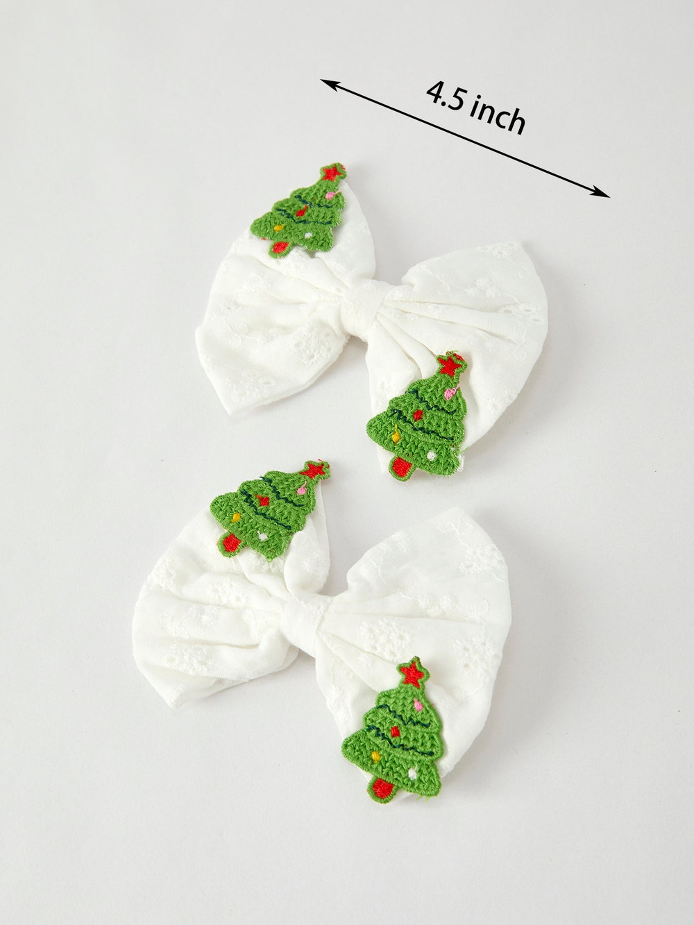 Winter Christmas Tree Hair Clips 2 Pack
