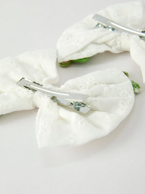 Winter Christmas Tree Hair Clips 2 Pack