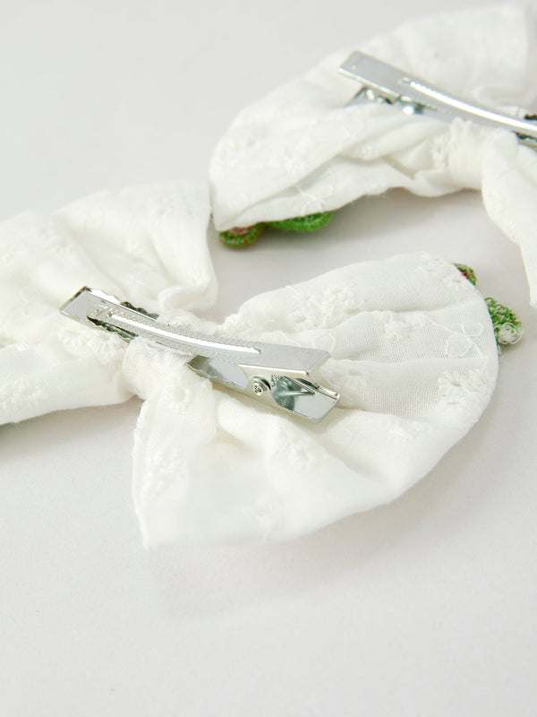 Winter Christmas Tree Hair Clips 2 Pack