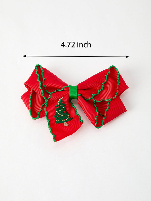 Winter Christmas tree Hair Clip 4.7inch