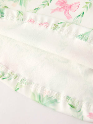 Festive Christmas Tree & Wreath Girls Dress