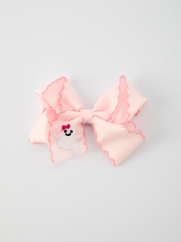 Halloween Ghost Bow Hairpin 3.9 Inch