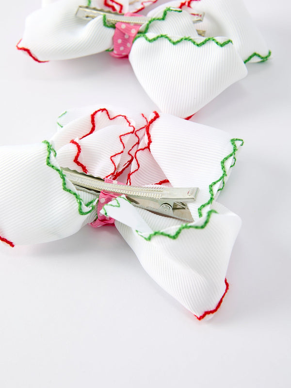 Christmas Gingerbread Man Hair Bows: Sweet Christmas Style（2PCS）
