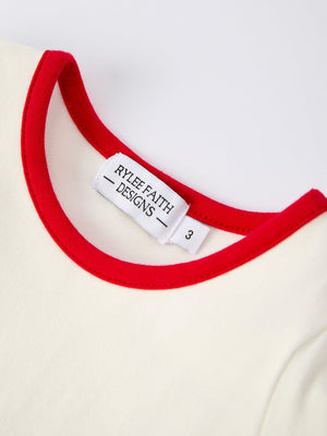 Christmas Toddler Girls Reindeer Applique Long Sleeve Top and Flared Pants Set