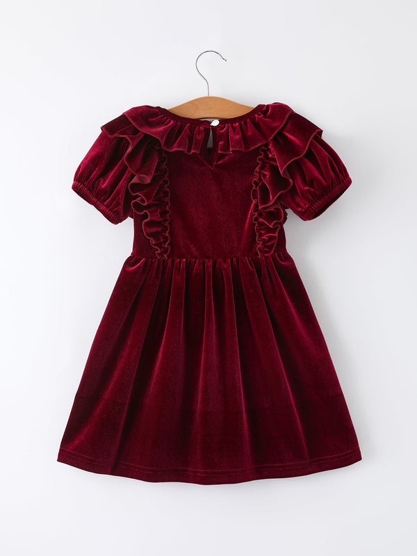Autumn Velvet Girls Dress-Multiple colors available