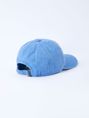 Blue Baseball Bow Applique Kids Hat