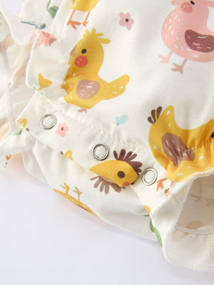 Spring Chick Scallop Short-Sleeve Girl Dress