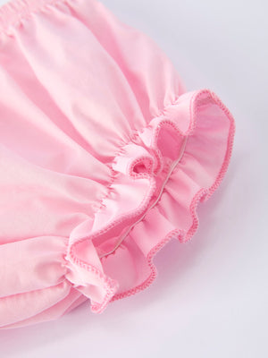 Petal Peter Pan Collar Christ Bishop Christening Baby Girls Bloomer Set