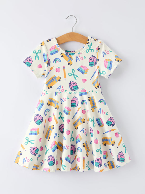 Girl Back To School Twirl Dress