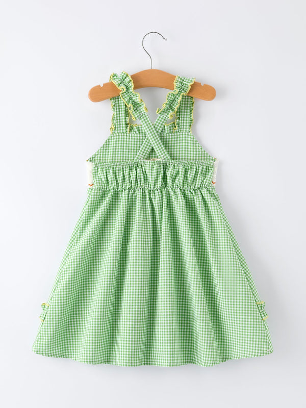 Spring Turtle Smocked Baby Girls Dress 2 Spring Turtle Smocked Baby Girls Dress 2