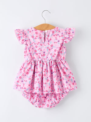 Mommy & Me Baby Girls Romper-Spring Floral Print