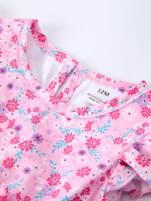 Mommy & Me Baby Girls Romper-Spring Floral Print