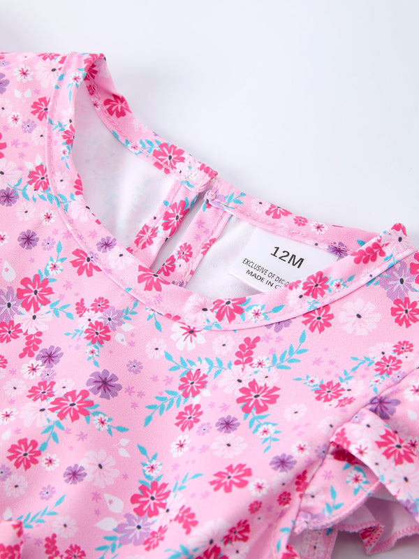 Mommy & Me Baby Girls Romper-Spring Floral Print