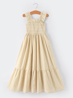 Mommy & Me Adult Plaid Smocked Dress