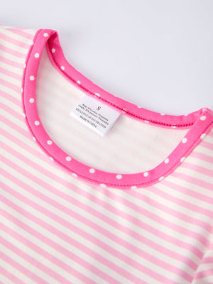 Back To School Girls' Pencil Applique Striped Set