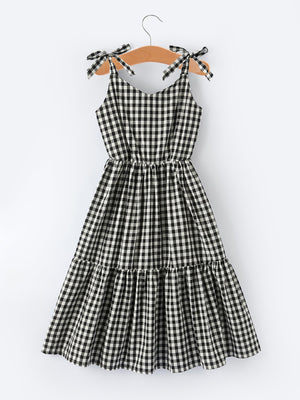 Mommy & Me Adult Plaid Smocked Dress