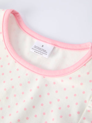 Back To School Girls' Apple Applique Set with Pockets