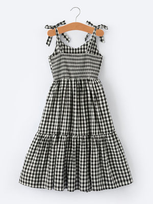 Mommy & Me Adult Plaid Smocked Dress