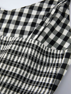 Mommy & Me Adult Plaid Smocked Dress