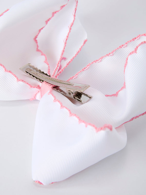 Back to School Yellow Pencil Bow Hair Clip 6.25 Inch