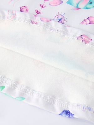 Summer Sea Life Print Girl Dress