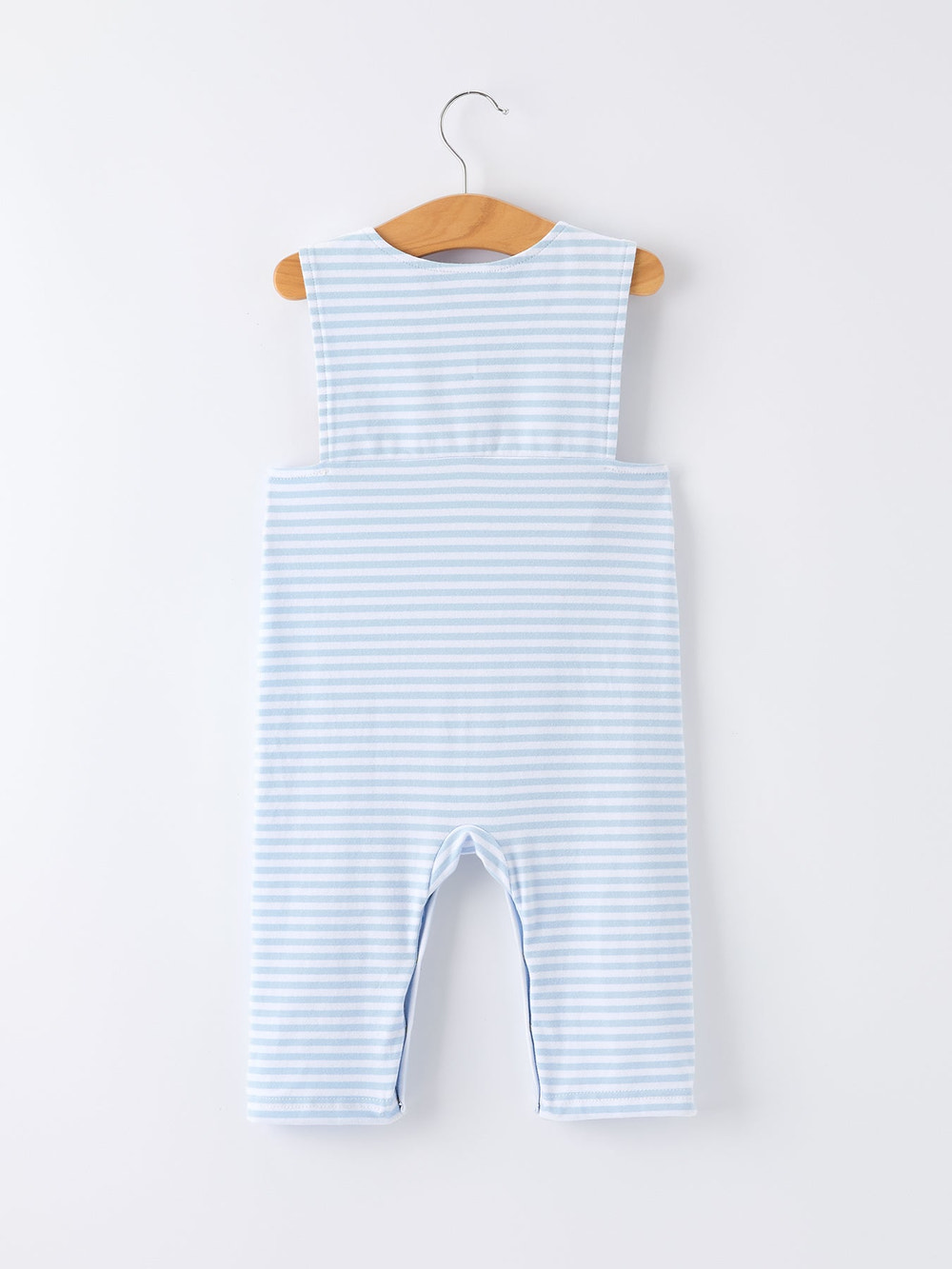 4th of July Stripe Blue Boys Romper