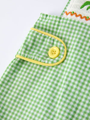 Spring Turtle Smocked Baby Boy Romper