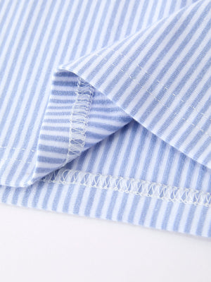 Boys Back To School Apple Polo Short Set