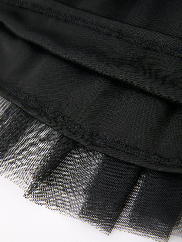 Back To School Crayon Girls Skirt Tulle Applique Skirt