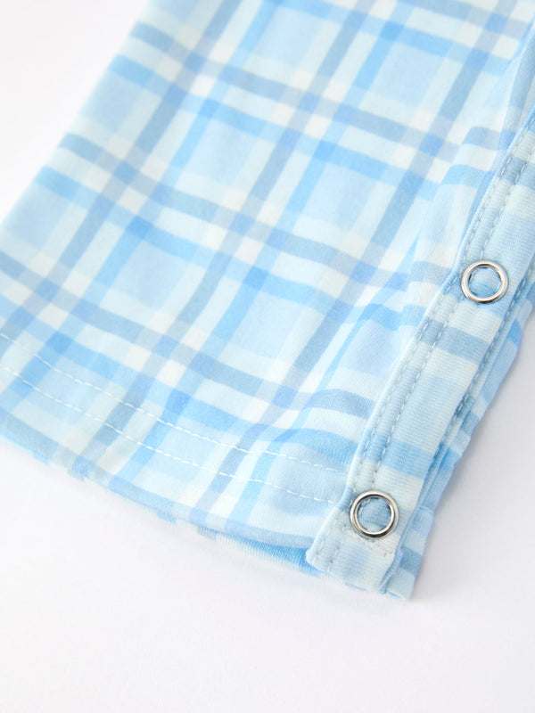 Bear Smocked Plaid Baby Jonjon