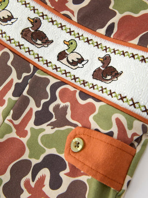 Duck Embroidered Camo Boy JonJon