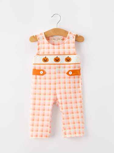Halloween Pumpkin Plaid Boys JonJon