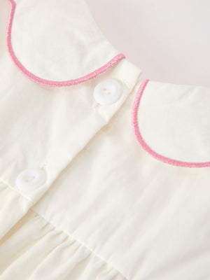 Church Christ Pink Cross Bishop Christening Girls Bloomer Set