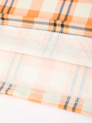 Halloween Plaid Smocked Girls Dress