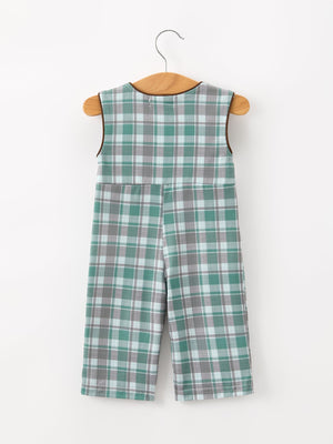 Plaid Moose Smocked Baby Boy JonJon