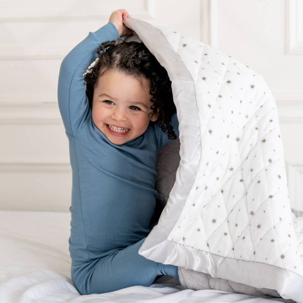 Dreamland Baby Weighted Toddler Blanket 36x48 4 lb Minky Micro-fleece