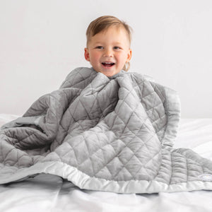 Dreamland Baby Weighted Toddler Blanket 36x48 4 lb Minky Micro-fleece