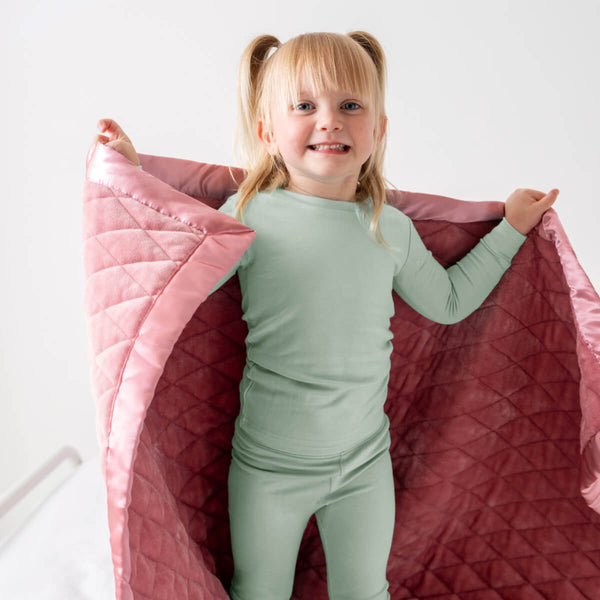 Dreamland Baby Weighted Toddler Blanket 36x48 4 lb Minky Micro-fleece