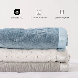 Dreamland Baby Weighted Toddler Blanket 36x48 4 lb Minky Micro-fleece