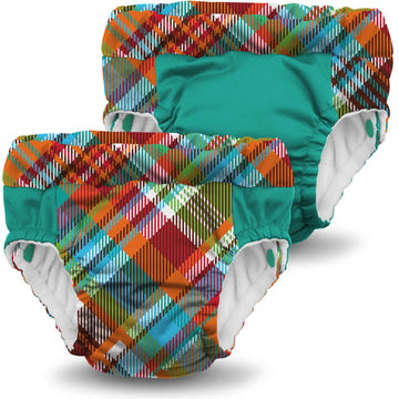 Kanga Care Lil Learnerz Training Pants 2pk Quinn plaid reusable