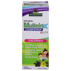 Nature's Answer Kids Cough Syrup - Mullein X - 4 fl oz