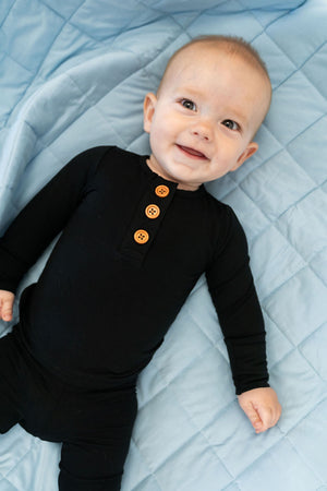 Black Infant 2-Piece Bamboo Set