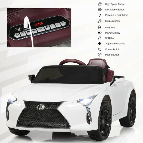 Kids Ride Lexus LC500 Licensed Remote Control Electric Vehicle