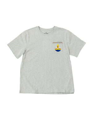 Adult Short Sleeve Pocket Tee – Blue Diya
