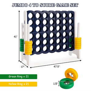 Jumbo 4 in a Row 4-to-Score Giant Game Set - Weather-Resistant