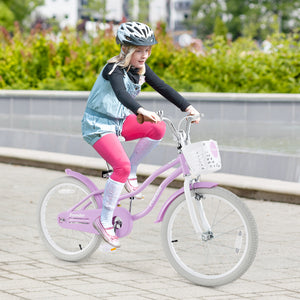 14 Inch Kid's Bike with Removable Training Wheels and Basket