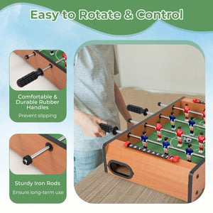 20 Inch Indoor Competition Game Soccer Table - Sturdy Build for Kids & Family