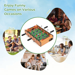 20 Inch Indoor Competition Game Soccer Table - Sturdy Build for Kids & Family
